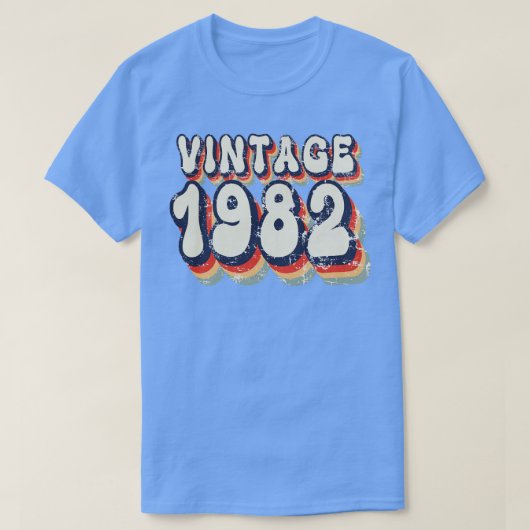 Vintage 1982 t-shirt (Design voorkant)