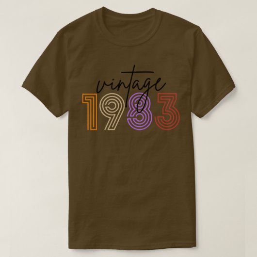 Vintage 1983 27 t-shirt (Design voorkant)