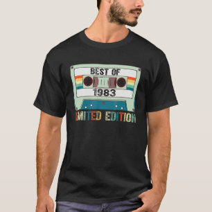 Vintage 1983 40 jaar oud Cassettebandje T-shirt