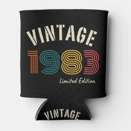Vintage 1983 41ste verjaardag blikjeskoeler (Voorkant)