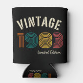 Vintage 1983 41ste verjaardag blikjeskoeler (Achterkant)