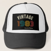 Vintage 1983 41ste verjaardag trucker pet (Voorkant)