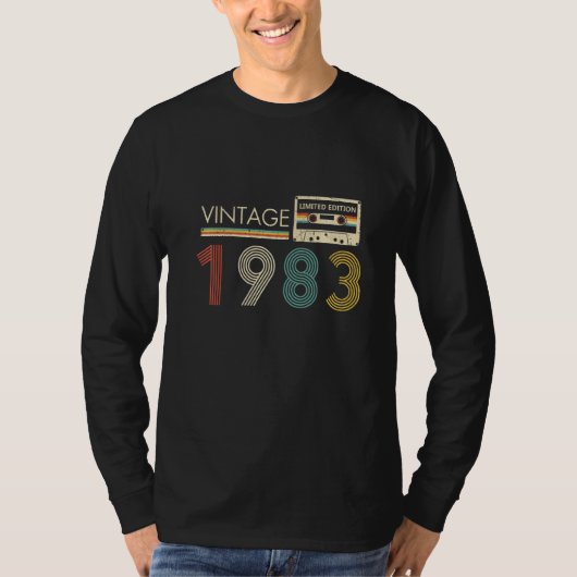 Vintage 1983 Cassette T-shirt (Voorkant)