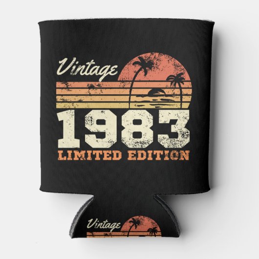 Vintage 1983 Limited Edition 41st Verjaardag Blikjeskoeler (Voorkant)