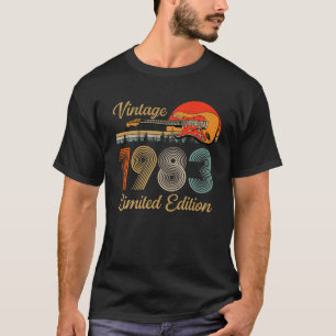 Vintage 1983 T S voor mannen Guitar Lover 39 jaar T-shirt