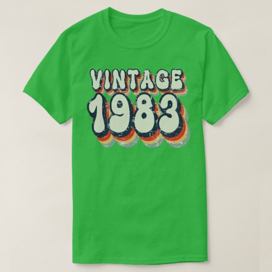 Vintage 1983 t-shirt (Design voorkant)