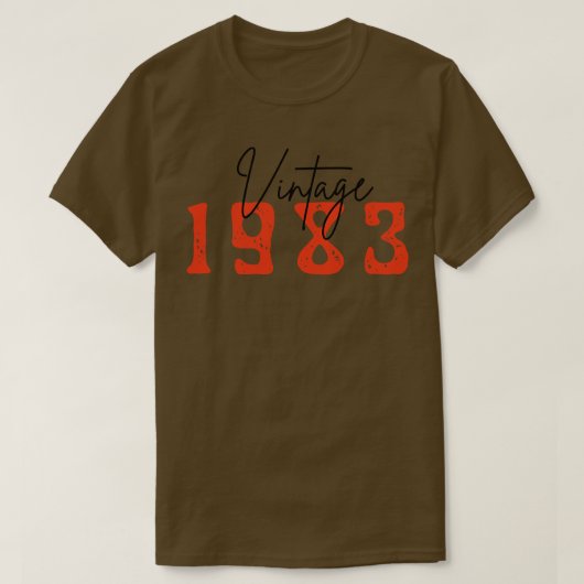 Vintage 1983 t-shirt (Design voorkant)