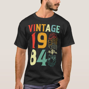 Vintage 1984 38 Jaar Oud Verjaardag Camping Wandel T-shirt