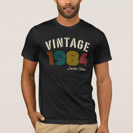 Vintage 1984 41ste verjaardag t-shirt (Voorkant)