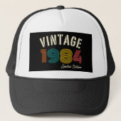 Vintage 1984 41ste verjaardag trucker pet (Voorkant)