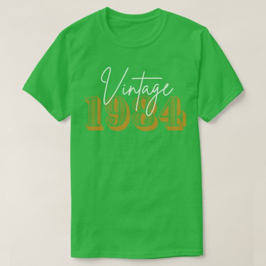 Vintage 1984 7 t-shirt (Design voorkant)