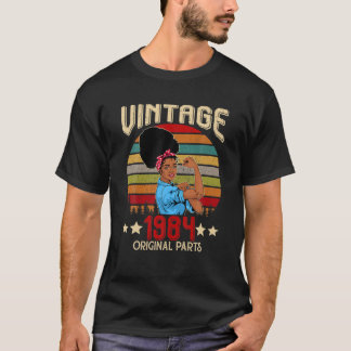 Vintage 1984 gemaakt in 1984 38e verjaardag 38 jaa t-shirt