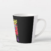 Vintage 1984 Kleurrijk Cassettebandje Latte Mok (Rechts)