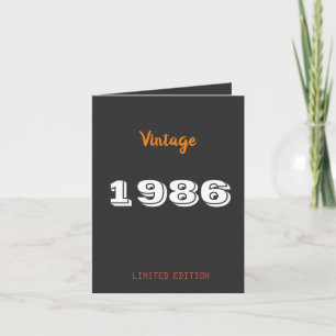 Vintage 1984 Limited Edition 40th Birthday
