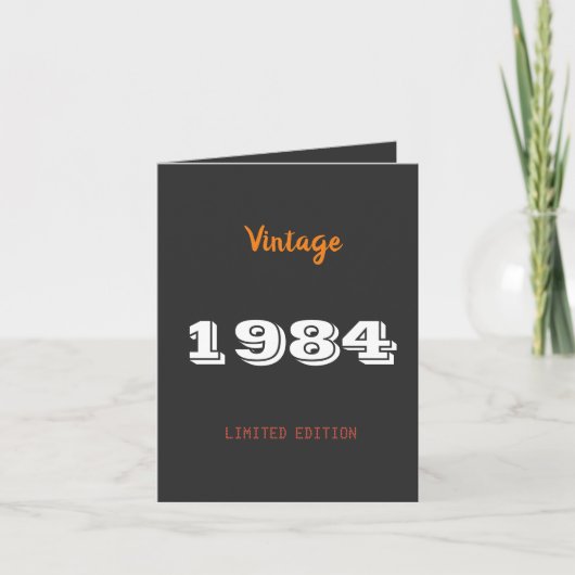 Vintage 1984 Limited Edition 42e verjaardag (Voorkant)