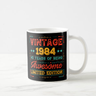 Vintage 1984 Made in 1984 40e Verjaardag 40 jaar Koffiemok