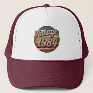 VINTAGE 1984 MANNEN VROUWEN BIRTHDAY GIFT TRUCKER  PET
