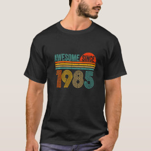 Vintage 1985 37 jaar oude Mannen en vrouwen 37e ge T-shirt