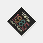 Vintage 1985 40ste verjaardag servet (Hoek)