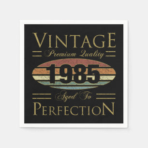 Vintage 1985 40ste verjaardag servet