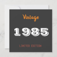 Vintage 1985 limited edition 40ste verjaardag cade