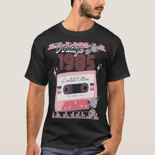 Vintage 1985 Music Cassette Song Boho Retro T-shirt