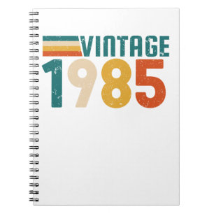 VINTAGE 1985 NOTITIEBOEK
