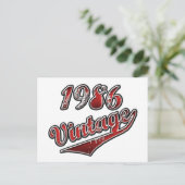 vintage 1986 briefkaart (Staand voorkant)