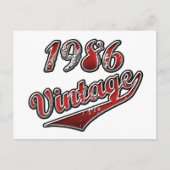 vintage 1986 briefkaart (Voorkant)