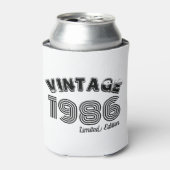 Vintage 1986 Custom 40e verjaardag Blikjeskoeler (Blikje Voorkant)