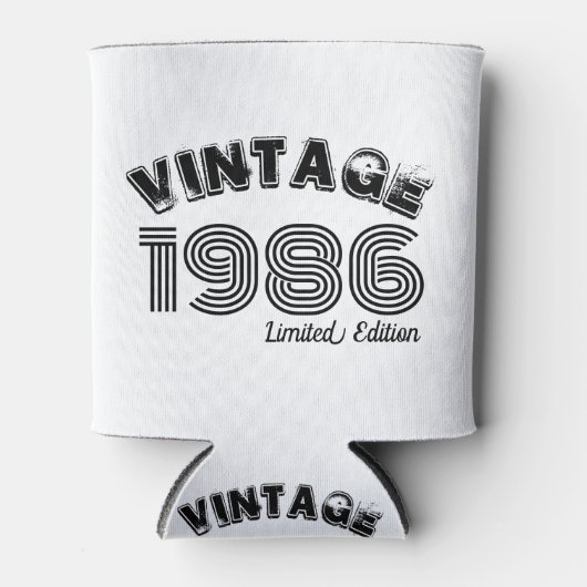 Vintage 1986 Custom 40e verjaardag Blikjeskoeler (Voorkant)