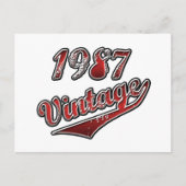 vintage 1987 briefkaart (Voorkant)