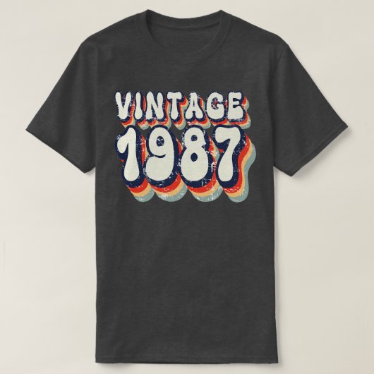 Vintage 1987 t-shirt (Design voorkant)