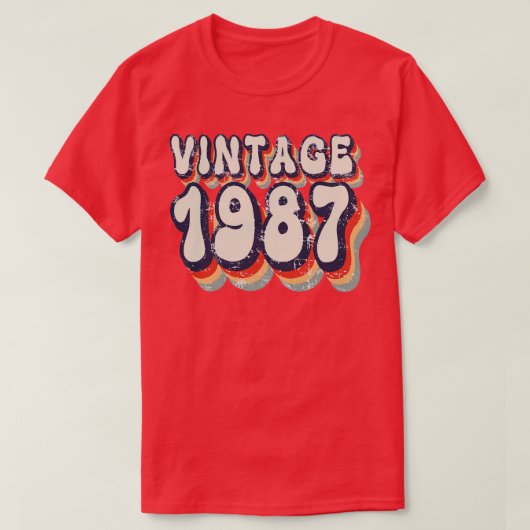 Vintage 1987 t-shirt (Design voorkant)