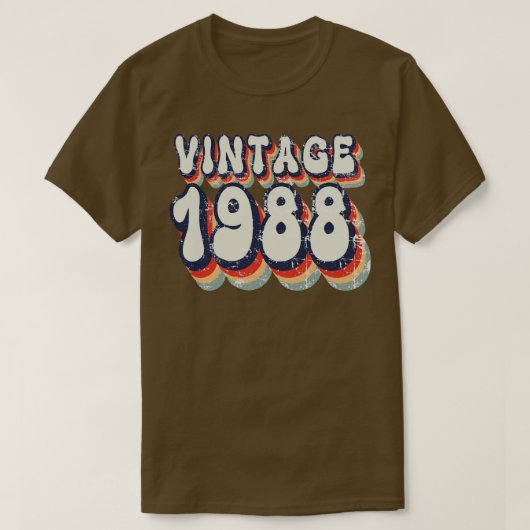 Vintage 1988 2 t-shirt (Design voorkant)