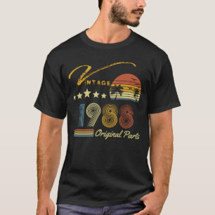 Vintage 1988 - 33e verjaardag t-shirt