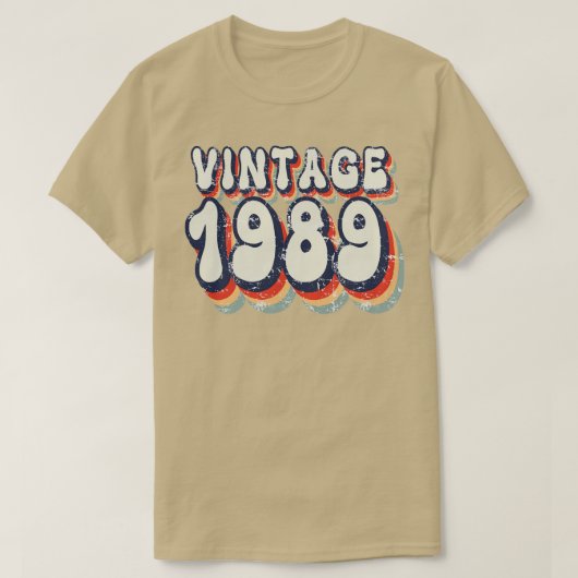 Vintage 1989 2 t-shirt (Design voorkant)