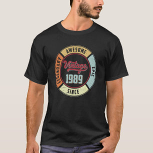 Vintage 1989 33e verjaardag Legendary Geweldige Ep T-shirt