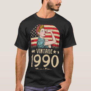 Vintage 1990 1990 32e Verjaardag 32 jaar 1 T-shirt
