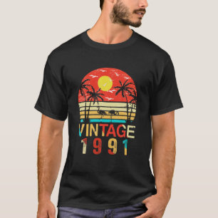 Vintage 1991 30 jaar Geweldige 30e verjaardag T-shirt