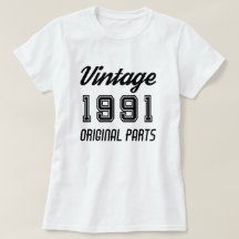 Vintage 1991 Originele Onderdelen Verjaardag