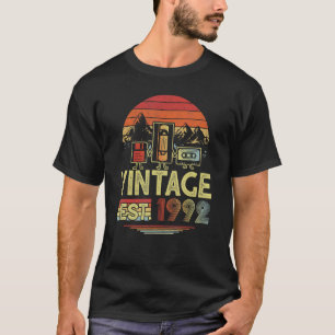 Vintage 1992 Made In 1992 30th Birthday 30 Year O T-shirt
