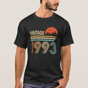 Vintage 1993 geboren in 1993 30e verjaardag Gift 3 T-shirt