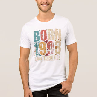 Vintage 1993 Verjaardags T-shirt - Klassiek Limite
