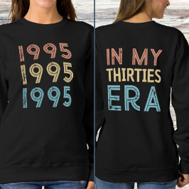 Vintage 1995 in mijn dertiger jaren 2025 30e verja trui