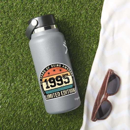 Vintage 1995 Retro 30th Birthday Anniversary Sticker (HydroFlask Insitu)