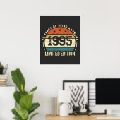 Vintage 1995 Retro 30th Birthday Gift   Poster (Thuiskantoor)