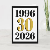 Vintage 1996 Mijlpaal 30e Verjaardag (Voorkant)