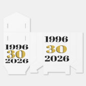Vintage 1996 Milestone 30e verjaardag   Bedankdoosjes (Ongevouwen)