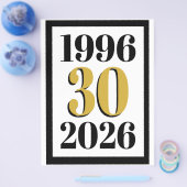 Vintage 1996 Milestone 30e verjaardag Flyer (Enkel)
